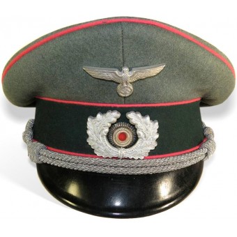 3 officiers Panzer Reich ou Panzerabwehr pare-soleil chapeau. Espenlaub militaria