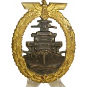 Flottenkriegsabzeichen der Kriegsmarine - Insignia de la Flota de Alta Mar de Schwerin, Berlín.