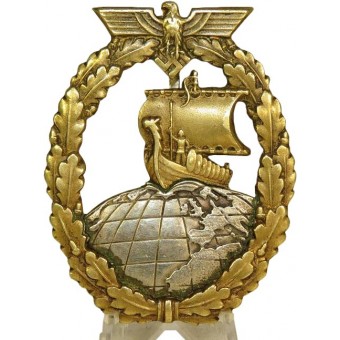 Hilfskreuzer-Kriegsabzeichen, auxiliar de la insignia del crucero de guerra. Espenlaub militaria