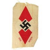 Hitler Jugend, Bund Deutscher Mädel sleeve insignia.  HJ, BDM diamond.