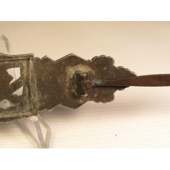 Nahkampfspange in Silber Close Combat Clasp, silverklass av F&BL. Espenlaub militaria