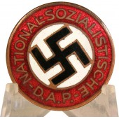 NSDAP Mitgliedabzeichen-Insignia de miembro del NSDAP marcada Ges Gesch