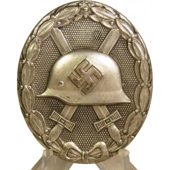 Verwundetenabzeichen in Silber, Silver Class Wound Badge L / 14. Espenlaub militaria