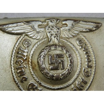 Waffen SS marcato fibbia della cintura in acciaio Assmann WW2. Espenlaub militaria