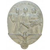 1935 Insigne de la Journée nationale du travail Insigne de la Journée du travail