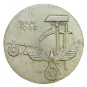 3e Reich Fête internationale du travail 1er mai 1936 badge année