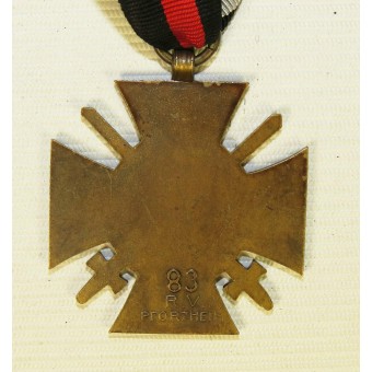 Croix commémorative WW1 pour Ehrenkreuz combatant- für Frontkämpfer 1914-1918. Espenlaub militaria