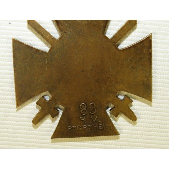 Croce commemorativa per WW1 per combatant- Ehrenkreuz für Frontkämpfer 1914-1918. Espenlaub militaria