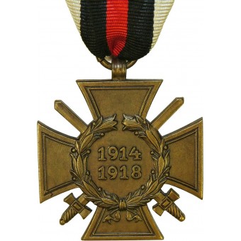 Cruz conmemorativa de WW1 para combatant- Ehrenkreuz für Frontkämpfer 1914-1918. Espenlaub militaria