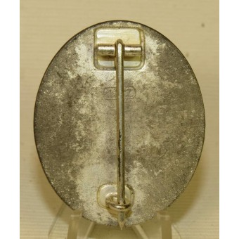 1939 Wondbadge, zilveren klasse. 107 gemarkeerd, zink. Espenlaub militaria