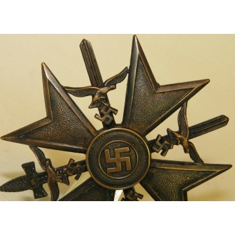 Spanisch Kreuz in Bronze mit Schwertern. Spanian croix avec des épées, bronze. Espenlaub militaria