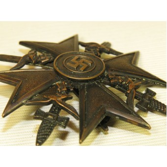 Spanisch Kreuz in Bronze mit Schwertern. Spanian croix avec des épées, bronze. Espenlaub militaria