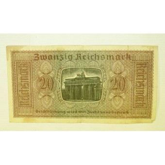 Occupés allemands territoires de lEst 20 Reichsmark. Espenlaub militaria