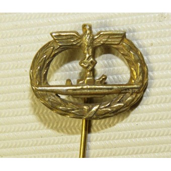 Allemand U -boat badge miniature Kriegsabzeichen. Espenlaub militaria