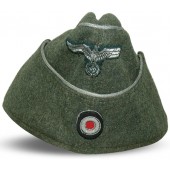 Cappello laterale da ufficiale della Wehrmacht Heer M38. Senza soutage come da regolamento di guerra