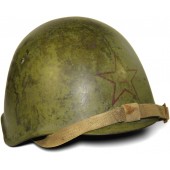 Soviet Ssch-39 steel helmet, marked 1940 year, Red Star with hammer and sickle