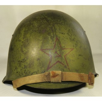 SSCH-39 sovietici elmetto dacciaio, segnato 1.940 anni, Stella Rossa con falce e martello. Espenlaub militaria
