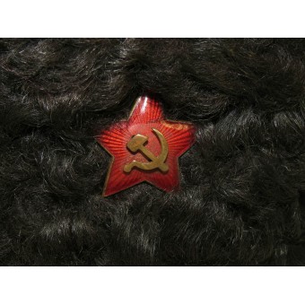 Sovjet Pre War of a War Time Era Kubanka Fur-hoed voor Kozakken van een Voisko Donskoe войско донское. Espenlaub militaria