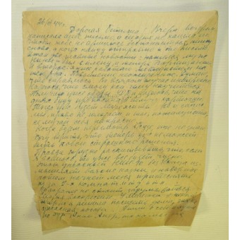 Sovjetisk krigstid 1944 års daterat kuvertbrev.. Espenlaub militaria