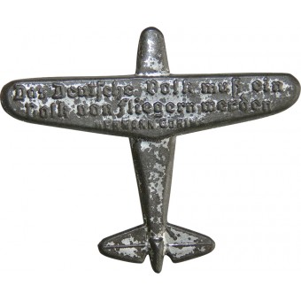 Hermann Göring “The German Peoples has to become a People of Flyers” badge. Espenlaub militaria