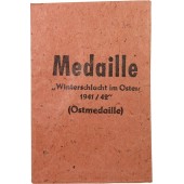Paul Meybauer Ostfront Medaille Tasche der Ausgabe. Medaille 