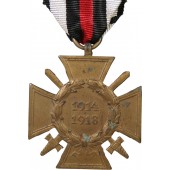Croce commemorativa della Prima Guerra Mondiale - Croce di Hindenburg con spade O u C L Overhoff & Cie
