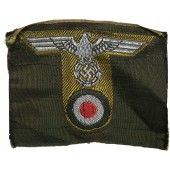 Offizierskopfabzeichen in T-Form für Org Todt M1942 Felmütze. Postfrisch