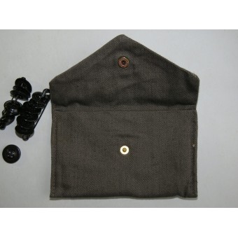 Wehrmacht-Waffen SS Reparatie Kit Tool Bag met Buttons inbegrepen. Espenlaub militaria
