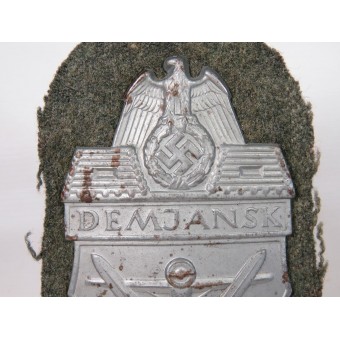 Нарукавный щиток Демянск 1942 год. Сталь. Espenlaub militaria
