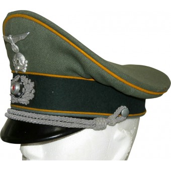 Oficiales de la Wehrmacht visera sombrero, 1 o 2 pelotón de regimiento de caballería 5. Espenlaub militaria