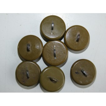 Set of 7 ww2 Polish plastic buttons, Polish Army, Armia Krajowa.. Espenlaub militaria