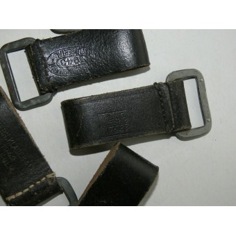 WW2 German support D-belt for waist belt for use with Y-straps. Espenlaub militaria