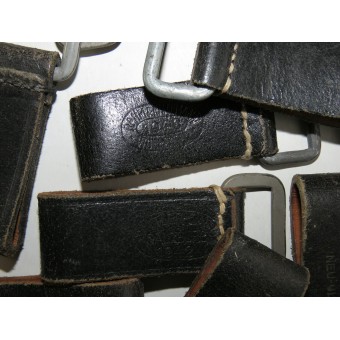 WW2 German support D-belt for waist belt for use with Y-straps. Espenlaub militaria