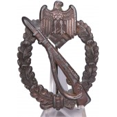 IAB, infantry assault badge - "egghead" type, bronze class