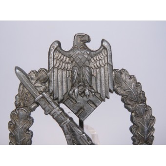 Infanterie sturmabzeichen door a.rettesmaier, een gebroken stengel, type 2, solide zink. Espenlaub militaria