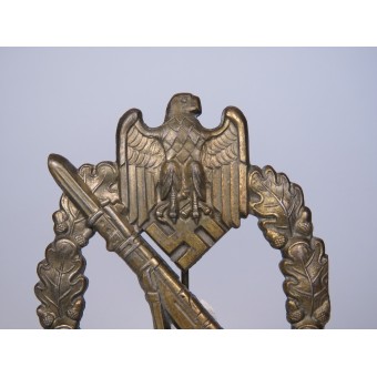 Знак за пехотные штурмовые атаки Rudolf Karneth в бронзе. Espenlaub militaria