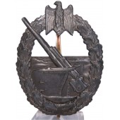 The Kriegsmarine coastal artillery badge by Juncker