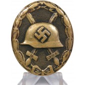 Distintivo de herido 1939, 3ª clase - negro. Latón troquelado