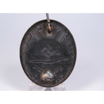 Wound badge 1939, 3rd grade. Die struck iron, blued, black lacquered. Espenlaub militaria