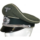 Ufficiale del Geb.Jäg.Rgt. 297 - berretto con visiera da ufficiale della Heer Infanterie
