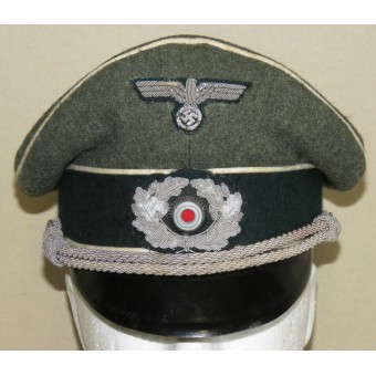 Geb.Jäg.Rgt. 297 officer - protezione della visiera di Heer Infanterie ufficiale. Espenlaub militaria