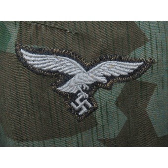 Luftwaffe Felddivisions smock- kamouflage, Grünmeliert tyg. Espenlaub militaria