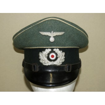 WW2 German Wehrmacht Heer visor hat for enlisted ranks in infantry. Espenlaub militaria