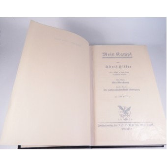 Mein Kampf av Adolf Hitler. 1934. Tredje rikets bibel.. Espenlaub militaria