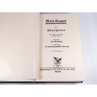 Mein Kampf by Adolf Hitler. 1934.  Bible of the Third Reich.. Espenlaub militaria
