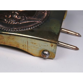 SA der NSDAP brass buckle with a separate medallion. Mint.. Espenlaub militaria