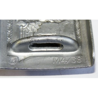 Fibbia NSDStB in alluminio M4/38 - Richard Sieper. Espenlaub militaria