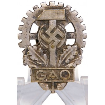3. Reich Gesamtverband deutscher Arbeitsopfer-GAO. Mitgliedsabzeichen. Espenlaub militaria