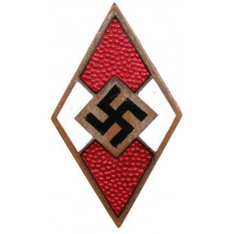 Badge dun membre de la jeunesse Hitler M1 / ​​72 RZM - Fritz Zimmermann. Espenlaub militaria
