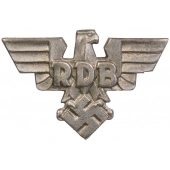 RDB-badge, Reichsbund der Deutschen Bealten-Federatie van het Duitse burgerlijk bestuur. Espenlaub militaria